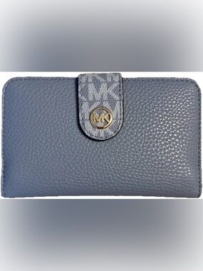 Michael Kors Jet Set Medium Bifold Wallet- Color: Chambray